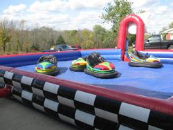 Bumper Cars With Inflatable Arena