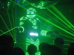 Neon Light Robot Dancers 